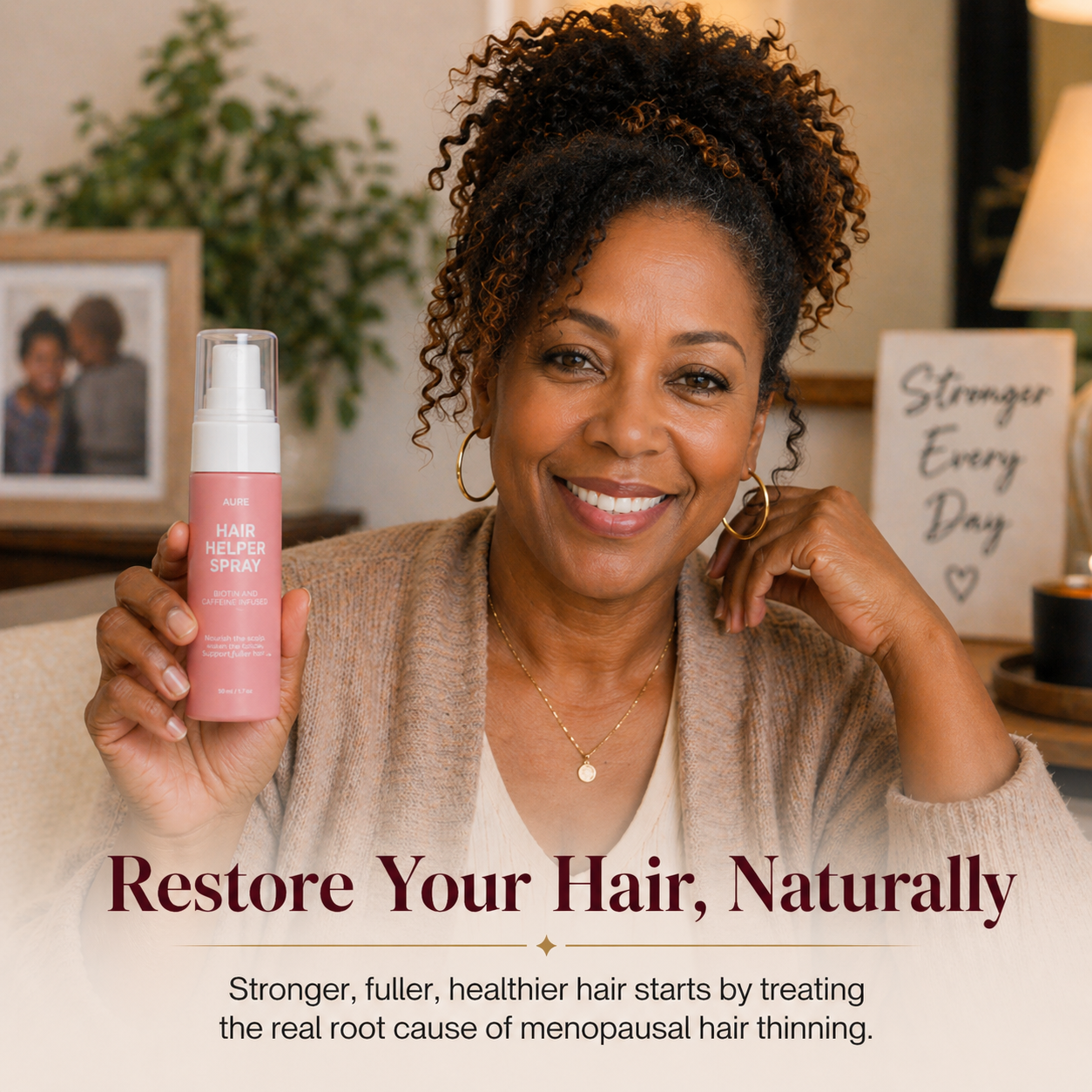 AURE Hair Helper Spray — For Menopausal Hair Loss in Black Women